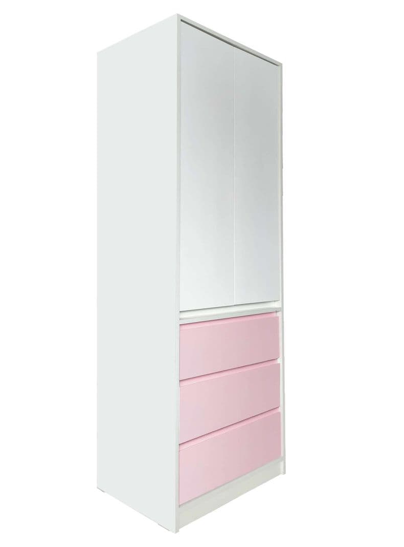 Closet Linea Minimal 3 cajones Rosa Pastel Rosado Claro