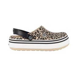 Zuecos Mujer Bamers Airline High Leopard Print Cafe 39