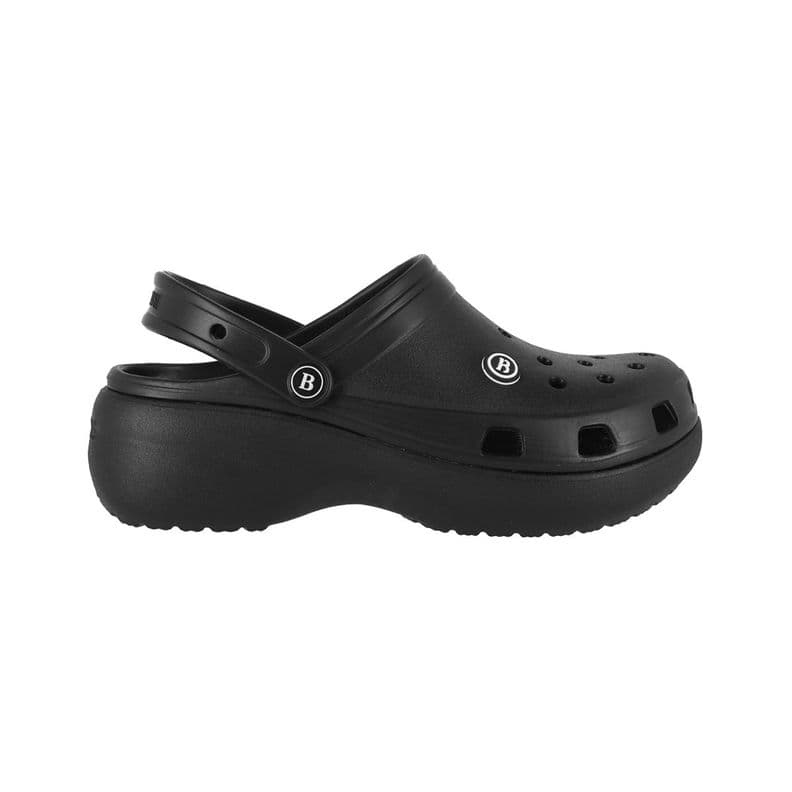 Zuecos Plataforma Mujer Bamers Air Negro 38