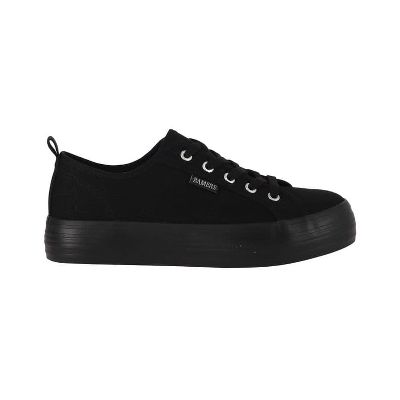 Zapatillas Mujer con Plataforma New Canvas III Bamers Negro 35