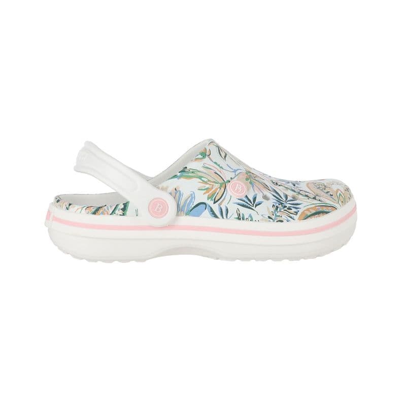 Zuecos Mujer Airline Bamers Estampado Blanco 39