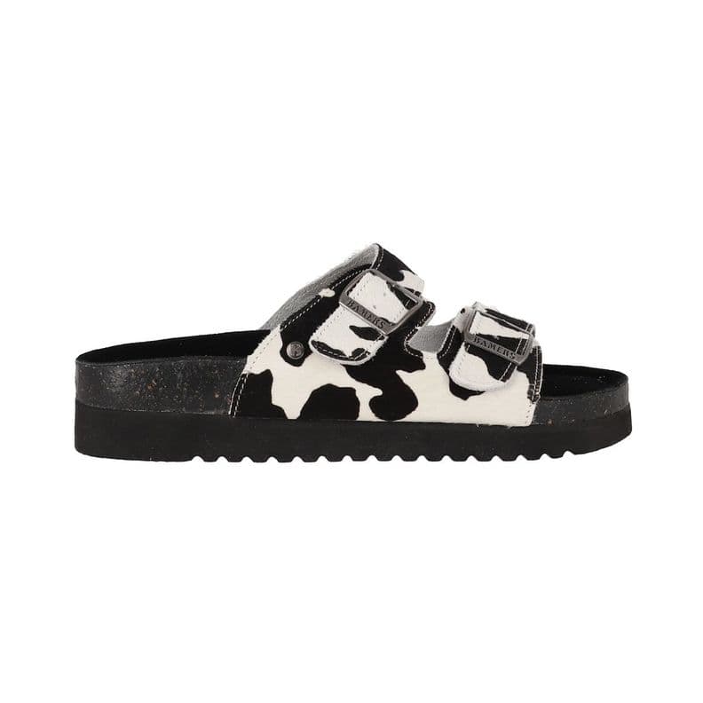 Sandalias Mujer Kend High Bamers Print Blanco/Negro 35