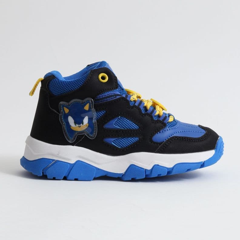 Zapatilla Outdoor Nino Personaje Azul Sonic Negro 25