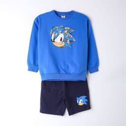 Conjunto Nino Sonic Corto Azul 6