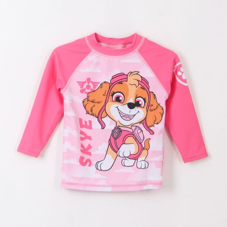 Polera UV Nina Rosado Skye Paw Patrol 6