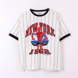 Polera Manga Corta Nino Spiderman Marvel Blanco 14