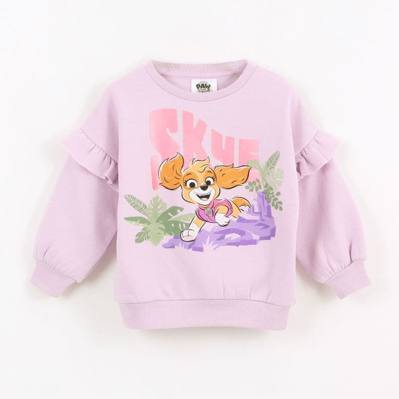 Poleron Cerrado Nina Paw Patrol Skye Lila 6