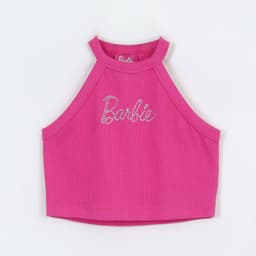 Polera Sin Mangas Nina Barbie Rosado 10