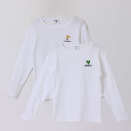Bipack Camiseta Escolar Nino Manga Larga Blanco Minecraft 10