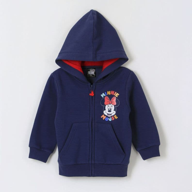 Poleron Escolar Nina Minnie Mouse Azul Marino Disney 2