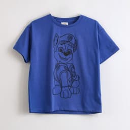 Polera Manga Corta Nino Paw Patrol Chase Outline Azul 8