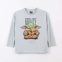 Polera Manga Larga Nino Small But Mighty Gris Star Wars 14