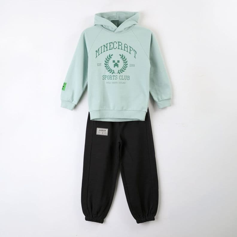 Conjunto Buzo Nino Minecraft Sports Club Verde 12