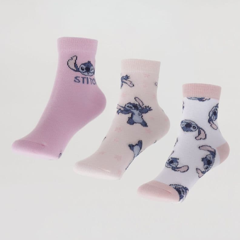 Tripack Calcetines Nina Celeste Ola Lilo & Stitch Disney 19/22