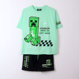 Conjunto Nino Minecraft Verde 16