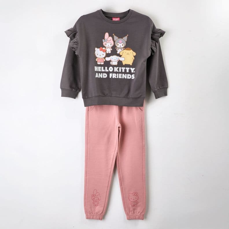 Conjunto Buzo Nina Hello Kitty And Friends Gris 10