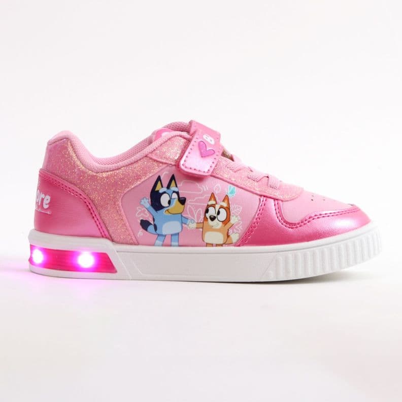 Zapatilla Luces Nina Bingo & Bluey Diseno Rosado 27