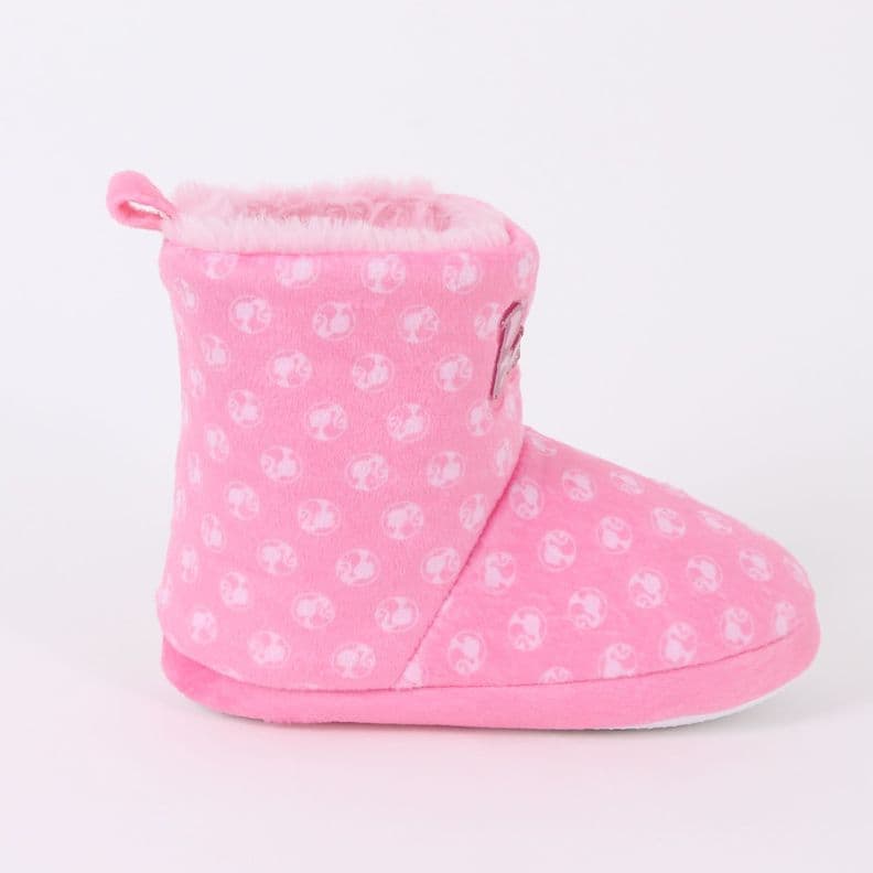 Pantufla Bota Nina Invernal Logo Print Rosado Barbie 29