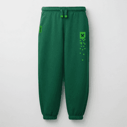 Pantalon de Buzo Nino Minecraft Creeper Verde 12