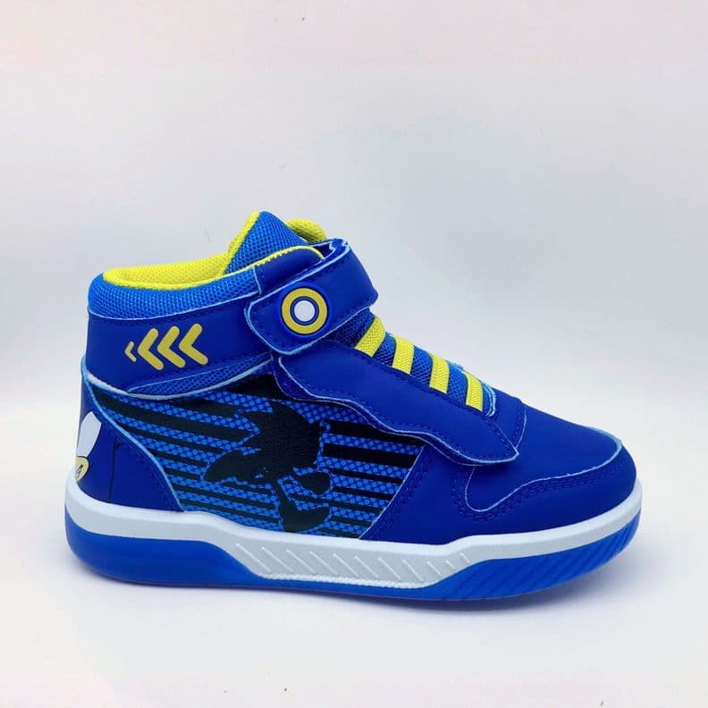 Zapatilla Cana Alta Nino Luces Run Azul Sonic 30