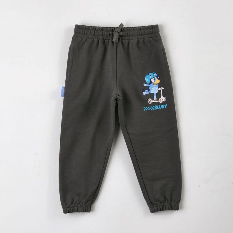 Pantalon de Buzo Nino Bluey Estampado Gris 8
