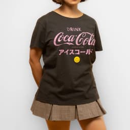 Polera Mujer Coca Cola Coke Mujer Gris XS