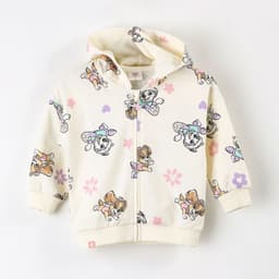 Poleron Abierto Nina Paw Patrol Full Print Blanco 3