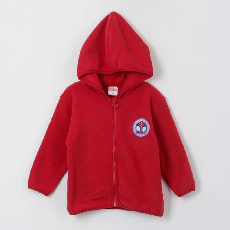 Polar con Gorro Nino Logo Spidey Rojo Marvel 2