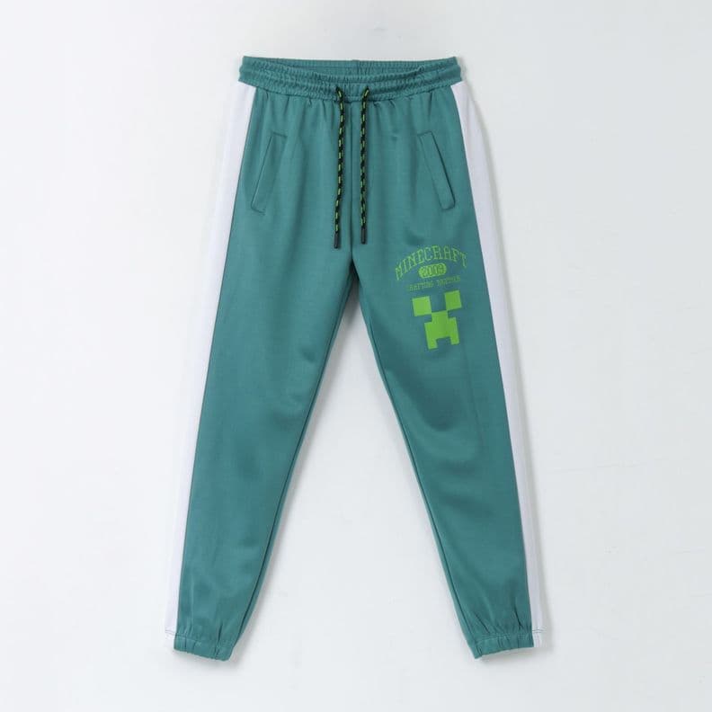 Pantalon de Buzo Nino Deportivo Verde Minecraft 8