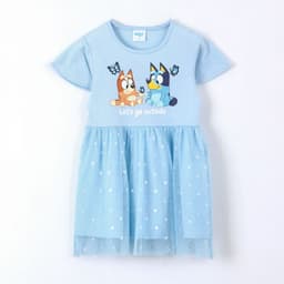 Vestido Nina Bingo & Bluey Celeste 3