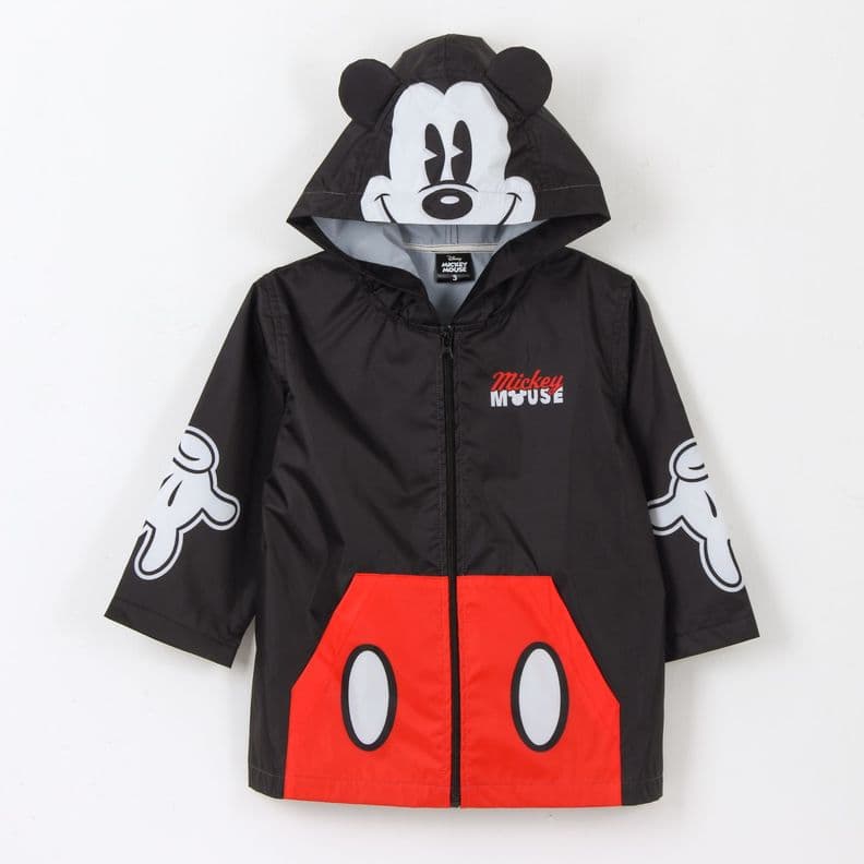 Impermeable Nino Orejas Mickey Mouse Negro Disney 2