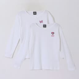 Bipack Camiseta Escolar Nina Manga Larga Blanco Minnie 10