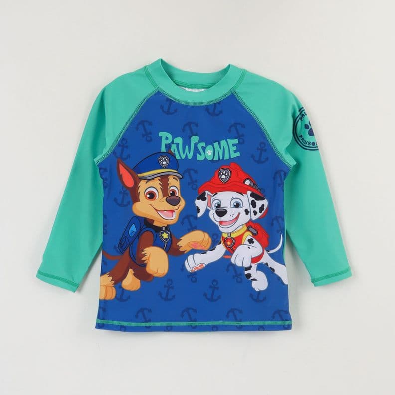 Polera UV Manga Corta Nino Azul Chase & Marshall Paw Patrol 3