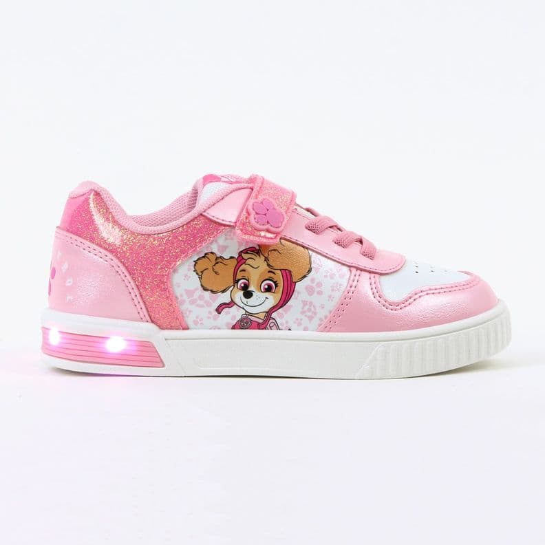 Zapatilla Luces Nina Brillos Skye Rosado Paw Patrol 25