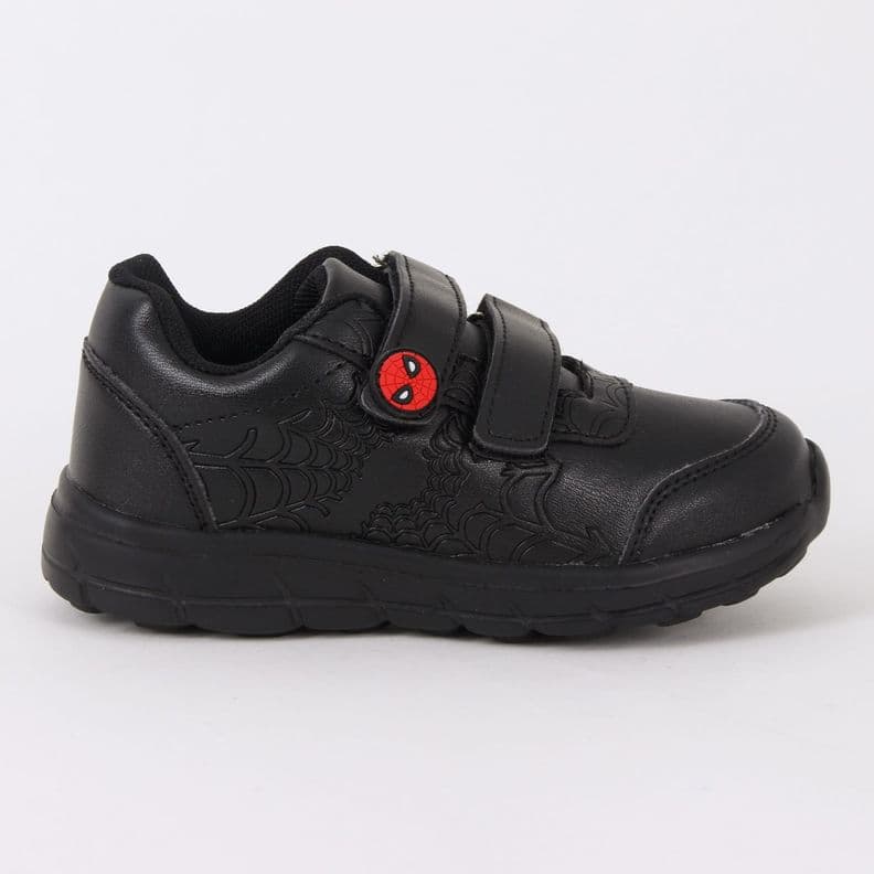 Zapatilla Escolar Nino Velcro Negro Spiderman Marvel 29