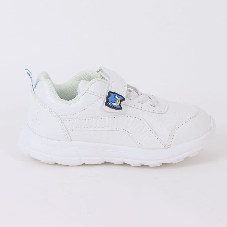 Zapatilla Escolar Nino Velcro Sonic Pin Blanco Sonic 27