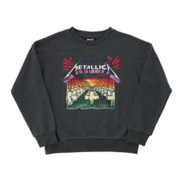 Poleron Cerrado Nina Cruz Gris Metallica 12