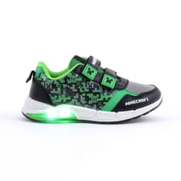 Zapatilla Luces Nino Minecraft Full Print Negro 31