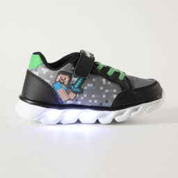 Zapatillas Con Luces Nino Espada Negro Minecraft 25