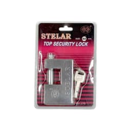X2 Candado Cuadrado Stelar 80mm Seguridad Anticizalla Plateado