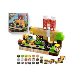 Bloques Magneticos de Construccion Ciudad y Grua Set Didactico 100 Piezas Amarillo