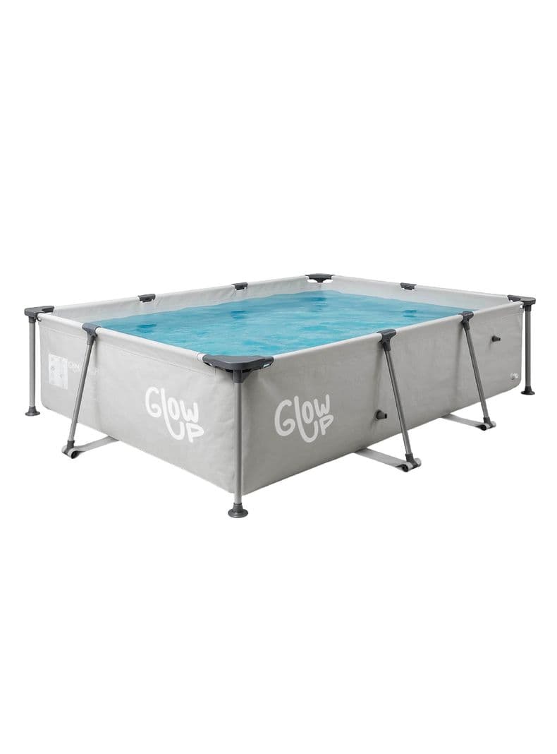 Piscina Estructural 3700 Litros Rectangular 2x3mts GlowUp Gris