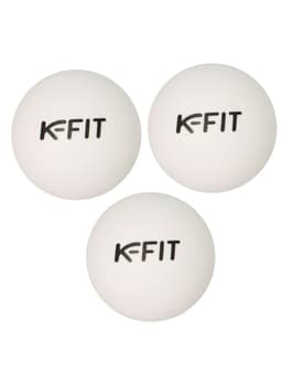 3 Pelotas De Ping Pong Tenis De Mesa 100*40+ Kfit Blanco