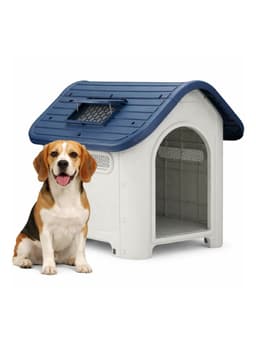Casa de perro mascota skylight 75x59x66 M Gris