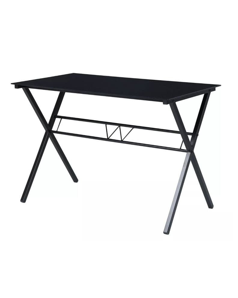Escritorio Glass Metal Black 110 CM Negro