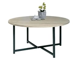 MESA DE CENTRO NATURAL REDONDA 80CM