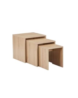 MESA DE CENTRO CUADRADAS MINIMALISTAS - 3 PIEZAS