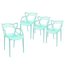 Pack 4 Sillas Master para interior o exterior Verde Menta
