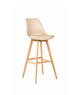 TABURETE TULIP ACOLCHADO 76 CM Beige