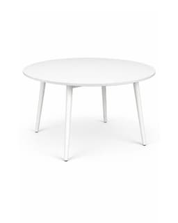 Mesa de Comedor 80 cm Redonda 4 puestos Blanco